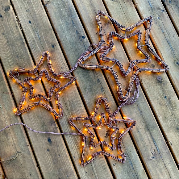 Indoor outdoor grapevine illuminated stars - Picture 3 of 5